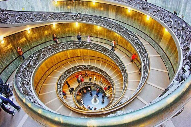 Vatican Museum Sistine Chapel Skip the Line Tour - Vatican Museums stop: pine cone courtyard, Belvedere, maps, and candelabra